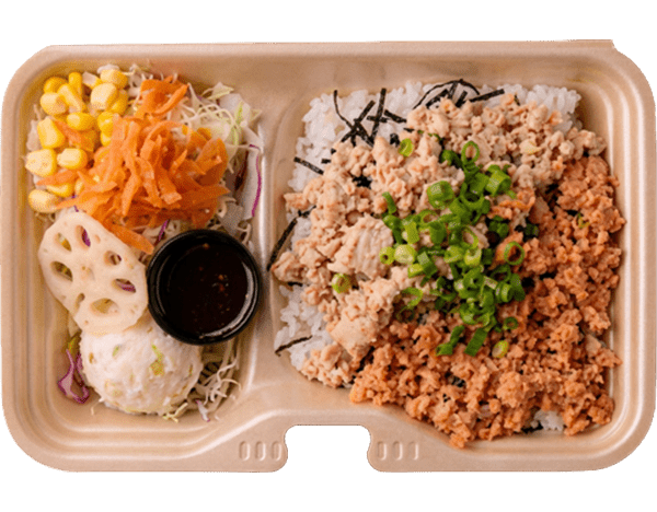 そぼろと鮭ほぐし2色弁当