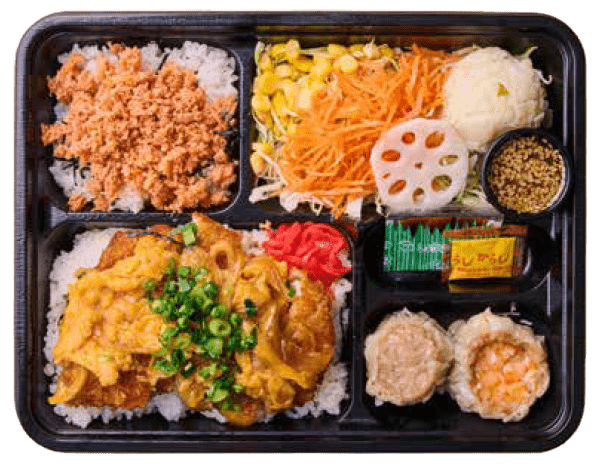 カツ丼＆道南鮭ほぐし弁当