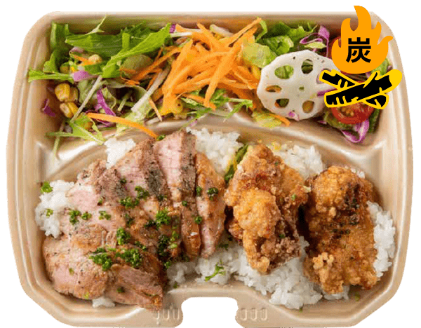 ローストポーク&王道唐揚げコンボ