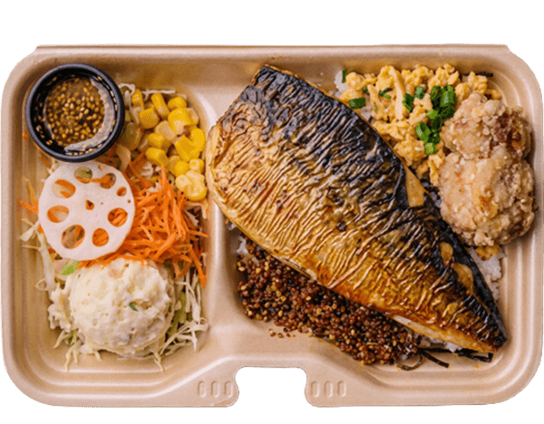 塩サバ＆唐揚げ弁当