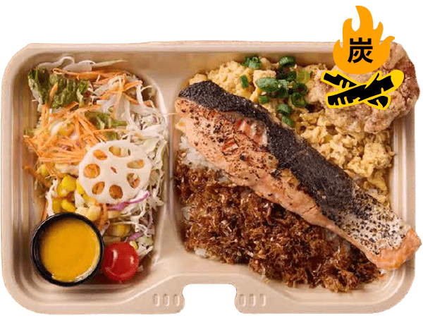銀ジャケ西京漬け炭火焼＆唐揚げ弁当
