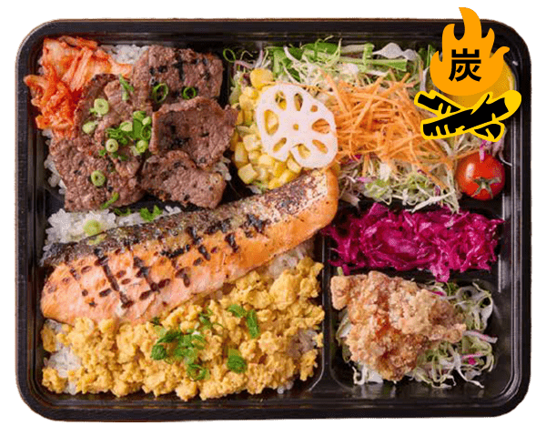 銀ジャケ西京漬け＆炭火焼肉弁当